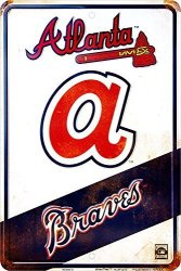 Atlanta Braves Retro Sign 8 X 12