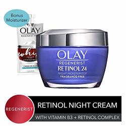 Olay Regenerist Retinol Moisturizer Retinol 24 Night Face Cream 1.7OZ + 1 Week Of Whip Face Moisturizer Travel trial Size