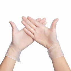 Vinyl Gloves Disposable Latex-free Transparent 50 pairs