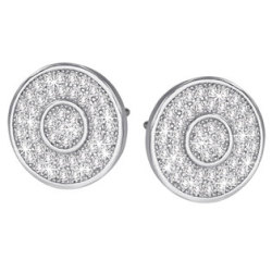 Shiroko Sterling Silver Two Circles Earrings