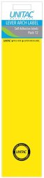 - Lever Arch Labels - Neon Yellow Pack Of 12 Box Of 10