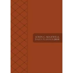 John Maxwell Daily Planner 2018 A5 Italian Leather With Zip Brown