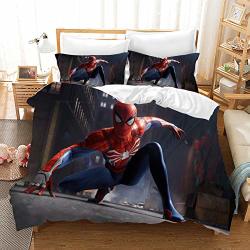 Kids Romoo Duvet Cover Set 3 Piece 3d Effect Spider Man Bedding