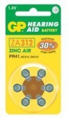 ZA312 Zinc Hearing Aid Battery 6 Pack