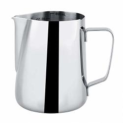 Zerone Milk Frothing Pitcher 600ML Stainless Steel Measuring Cup Mug Milk Frothing Pitcher Jug For Latte Coffee Art