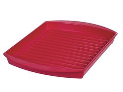 Progressive Kitchenware Large Microwave Griller - Red