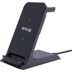 Snug 3-IN-1 Wireless Charging Stand 15W - Black