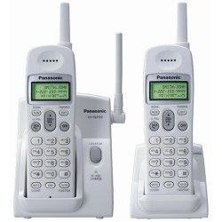 Panasonic KX-TG2122W 2.4 Ghz Cordless Telephone W two Handsets And Caller Id