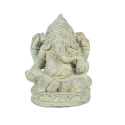 Grey Stone Ganesha Statue Sotran Dekorativ