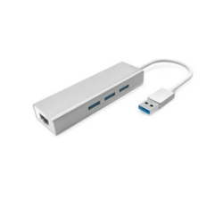 Adaptec Adapter With 3 Port USB 3.0 Ethernet Hub