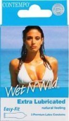 Contempo Wet N Wild Condoms 3 Pack