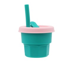 Kids Silicone Sipper - Green