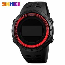 Skmei Multi-function Step Men's Watch Compass Outdoor Sports Waterproof Electronic Watch Electronic Movement Red