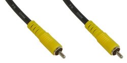 3M 10 Feet Single Rca phono Male To Male M-m Video Av Cable lead Wire Yellow Plugs