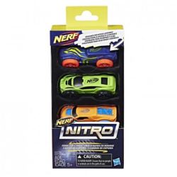 Nerf Nitro Foam Car 3PK Ast