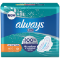 Always Ultra Normal Sanitary Pads 10 Pack