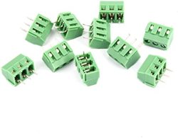 Aexit 20 Pcs Audio & Video Accessories KF370-2P 2 Position 7.5mm PCB Screw Terminal Block Connectors & Adapters 300V 16A 