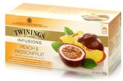 Twinings Peach And Passion Fruit Tea 2G. SACHETS 25 Sachets box Sweet And Sour Flavour