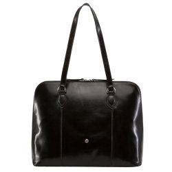 Jekyll & Hide Ladies Leather Laptop Handbag - Black