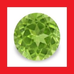 Peridot Natural Burma - Vibrant Green Round Cut - 0.320CTS