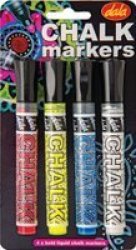 Dala Chalk Markers Set Of 4 Primary Colours