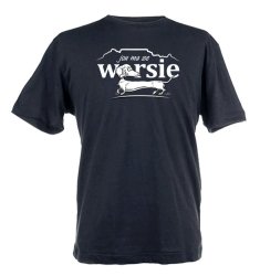 Jou Ma Se Worsie Design Unisex Fit Short Sleeve T-shirt - Black Size: Small