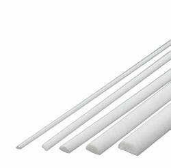 10pcs ABS Styrene Plastic Round Bar Rod Dia 2mm Length 9.8 250mm White 