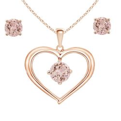 Stella Luna Sweet Heart Jewellery Set - Clear Crystal
