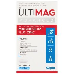 Ultimag Advanced Zinc And Magnesium Tablets 60S