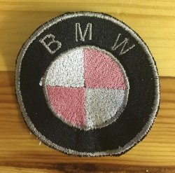 Biker Bmw In Pink Badge Patch