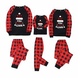 You Serious Clark - Matching Family Men Women Kids Pajamas Set Christmas Design 2 Piece Pjs For Dad Mum And Me Black KIDS 3-4YEARS