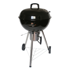 Round Kettle Charcoal Bbq Braai Grill 57cm W Ash Catcher And Thermometer