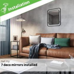 7 Deco Mirrors Installation Fee