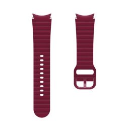 Weave Pattern Silicone Strap For Samsung Galaxy Watch 4 5-WINE Red