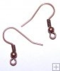 Earring Wire Copper 10pcs