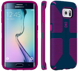 Speck Candyshell Grip Case For Samsung Galaxy S6 Edge - Blue And Pink