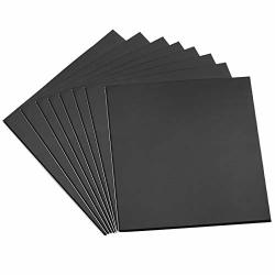 5 Packs Adhesive Foam Padding Sheets 1/4 inch Thick x 8 inch Long x 12 inch Wide Eva Foam Sheet Self Stick Anti Vibration Pads, Black