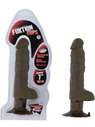 Fuktion Cups Black 7 Inch Multi-speed Vibrator With Suction Cup
