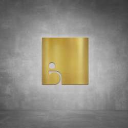 Wheelchair Sign D01 - Brushed Brass