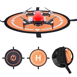 Drones Landing Pad Deerc Foldable Portable Waterproof Landing Pads D 21.65" 55CM For Dji And Holy Stone Rc Drones Helicopter Robotic