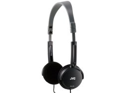 JVC Foldable Lightweight Headphones - Black HA-L50-B-E