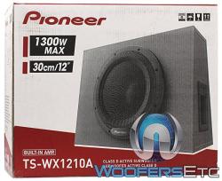 Pioneer TS-WX1210A 12" Sealed Enclosure Active Subwoofer With Built-i