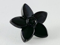 Parts Friends Accessories Hair Decoration Flower With Pointed Petals And Small Pin 18853 - Black