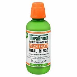 Therabreath Fresh Breath Oral Rinse Mild Mint 16 Fl Oz 473 Ml