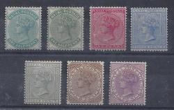 Natal 1882 Qv Set Of 7 Includes Both Half And 3ds Fine Mint