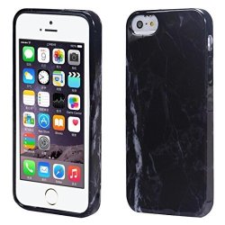For Iphone Se Mchoice Marble Texture Print Cover Case Skin Iphone Se Black