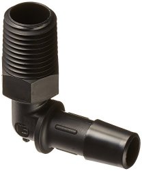1/4 x 3/8 Hose Barb Pack of 10 Eldon James RY4-6BN Black Nylon Barbed Reduction Y-Connector 