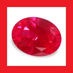 Ruby - Top Red Oval Facet - 0.83cts