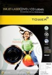 W228 Inkjet-laser Dvd cd Labels 100 Sheets 117MM