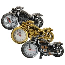 Creative Plastic Motorcycle Motorbike Quartz Alarm Clock